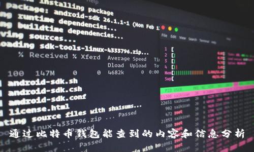 通过比特币钱包能查到的内容和信息分析