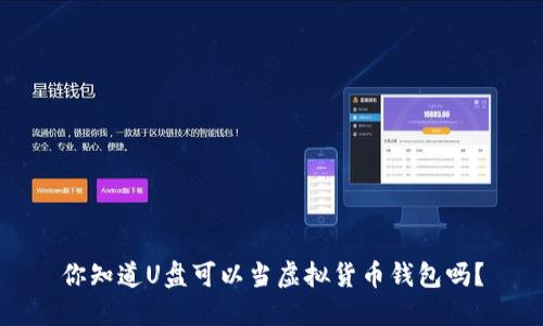你知道U盘可以当虚拟货币钱包吗？